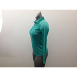 Woolrich Green 1/4 Zip Top Women’s Size Small Long Sleeve Mock Neck