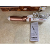 Conair Double Ceramic Curling Iron 1.5" Barrel Rose Gold White Open Box