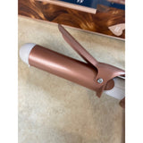 Conair Double Ceramic Curling Iron 1.5" Barrel Rose Gold White Open Box
