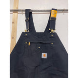 Carhartt Men's Relaxed Fit Duck Bib Overall, Black, 48W x 30L  NEW