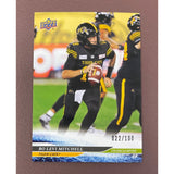 2025 Upper Deck CFL Exclusives #22/100 Bo Levi Mitchell Tiger Cats 35