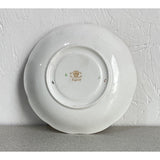Royal Albert Crown China Teacup Saucer Set Maroon Floral  Bone China England