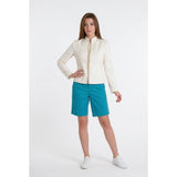 Northern Reflections Women's 16 Walking Shorts Town aqua blue cotton