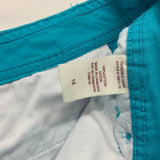 Northern Reflections Women's 16 Walking Shorts Town aqua blue cotton