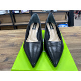 FRANCO SARTO WOMENS 7.5M RACER POINTED TOE PUMP Black NEW