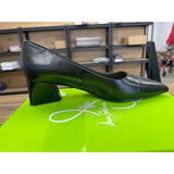 FRANCO SARTO WOMENS 7.5M RACER POINTED TOE PUMP Black NEW
