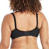 Playtex 4824 Secrets Balconette Full-coverage Wireless T-shirt Bra Black