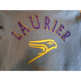 Wilfrid Laurier University Golden Hawks Gray Hoodie Sz S