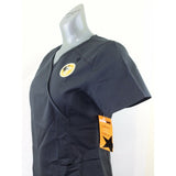 Scrub Star Women's Small Gray V Neck Short Sleeve Polyester Blend Scrub Top NEW