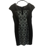 Connected Apparel Women's 6 Black Lace Front Dress Sleeveless Nylon/Spandex NWT