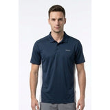 Reebok Men's Size 2XL Blue Gray Short Sleeve Polyester Golf Polo Shirt