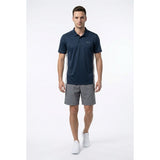 Reebok Men's Size 2XL Blue Gray Short Sleeve Polyester Golf Polo Shirt