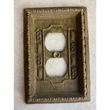 Edmar 0401 Cat. #5104 Plastic Wall Socket Outlet Cover Plate USED
