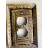 Edmar 0401 Cat. #5104 Plastic Wall Socket Outlet Cover Plate USED