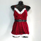 Avidlove Women's Santa Christmas Lingerie Teddy Burgundy Size M NWOT