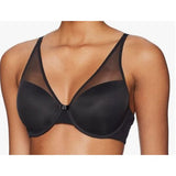 Wonderbra E1677H T Shirt Bra Women's Black Polyester Blend Underwire