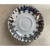 Royal Albert 25th Anniversary Bone China England Ornate Silver Lace Tea Cup And