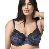 Wonderbra Plus Full Support Underwire Bra Charcoal with Black Lace Style W1916.