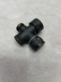 AlenArt Outdoor Shower Fixture Replacement Part matte black hand shower diverter