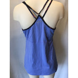 Asics Women's blue Yoga Fitness Racer back Tank Top Size Large
