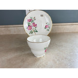 Duchess Wild Rose Of Banff Alberta Gold Trimmed Tea Cup And Saucer Set