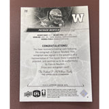 2023 Upper Deck CFL Base Autograph Patrick Neufeld Blue Bombers 72