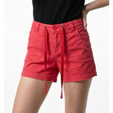 Tommy Hilfiger Red Cotton Blend Women's Flap Pocket Short Shorts Size 6