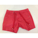 Tommy Hilfiger Red Cotton Blend Women's Flap Pocket Short Shorts Size 6