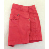 Tommy Hilfiger Red Cotton Blend Women's Flap Pocket Short Shorts Size 6