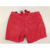 Tommy Hilfiger Red Cotton Blend Women's Flap Pocket Short Shorts Size 6