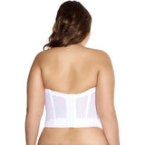 Goddess GD0689WHE Lace Bridal Longline Bra Bustier 38D NWT