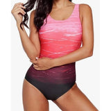 Coloody Women One Piece Swimsuit U Neck Bathing Suit Medium Red New