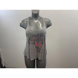 The Classin Women's Grey Graphic Elephant Tank Top Size M / L Cotton