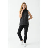 Bench Women's Medium Packable Puffer Vest Black NWT