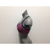 Hyba Sports Bra Women’s Size Small Purple Striped Polyester/Nylon Padded Bra
