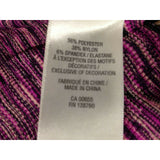 Hyba Sports Bra Women’s Size Small Purple Striped Polyester/Nylon Padded Bra
