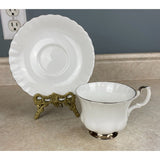 Royal Albert Fine Bone China Chantilly Teacup And Saucer Set