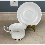 Royal Albert Fine Bone China Chantilly Teacup And Saucer Set