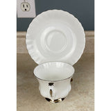 Royal Albert Fine Bone China Chantilly Teacup And Saucer Set