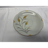 Oakwood Teacup Saucer Set Vintage Bone China Hand Painted Japan Gold Wheat