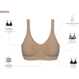 Bali Womens Comfort Revolution Wireless Bra, Df3488 Sandshell Tropic