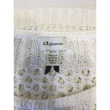 Dynamite Women's White Short Sleeve Knit Crop Top Size XS
