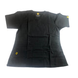 WonderWink Origins Bravo V-neck Scrub Top 6016 Women's black Yellow Modern Fit
