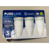 PURELINE Water Pitcher Filter 3 Pack PL-2000 For Zero Water Filter