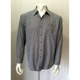 Timberland Long Sleeve Button Down Casual Brown Blue Mens Plaid Shirt Size Large