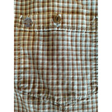 Timberland Long Sleeve Button Down Casual Brown Blue Mens Plaid Shirt Size Large