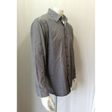 Timberland Long Sleeve Button Down Casual Brown Blue Mens Plaid Shirt Size Large