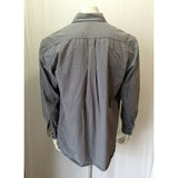 Timberland Long Sleeve Button Down Casual Brown Blue Mens Plaid Shirt Size Large