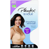 Playtex Style 4697 Womens 18 Hour Smoothing Minimizer Wirefree Bra White