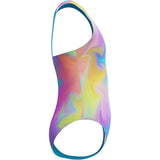 Speedo Girl's Swimsuit One Piece Closed Racerback Size 7 Picton Blue NWT